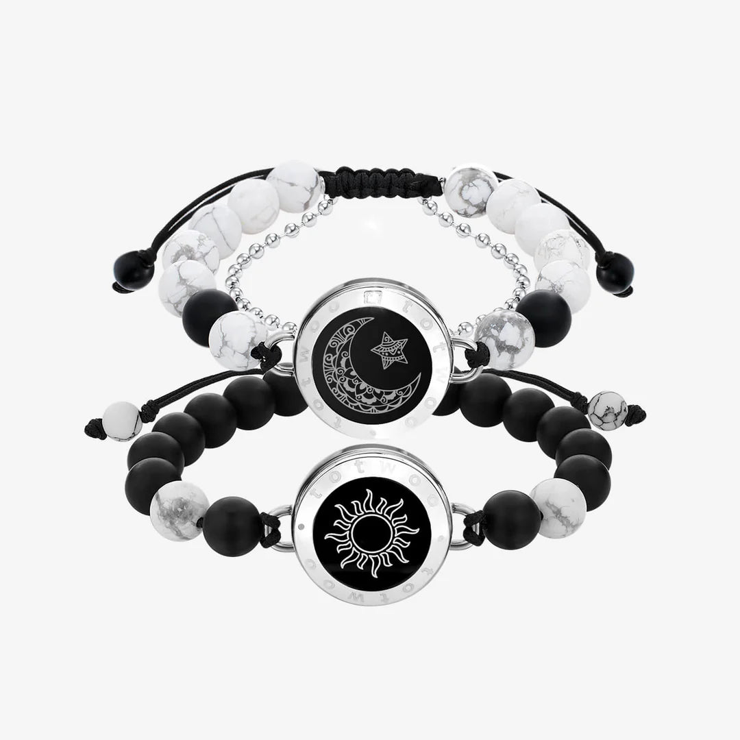 COUPLE Bracelets with Matching Beads