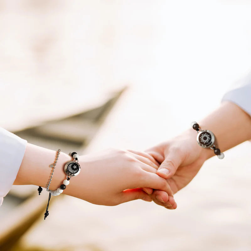 COUPLE Bracelets with Matching Beads