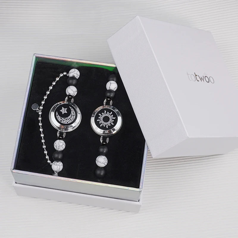 COUPLE Bracelets with Matching Beads