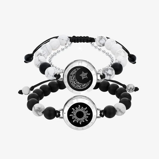 COUPLE Bracelets with Matching Beads